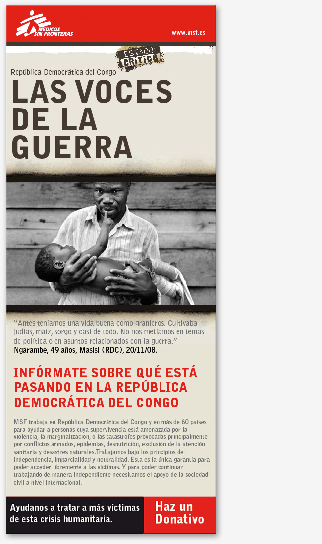 Campaña de e-mail marketing para MSF: Estado crítico en la República del Congo