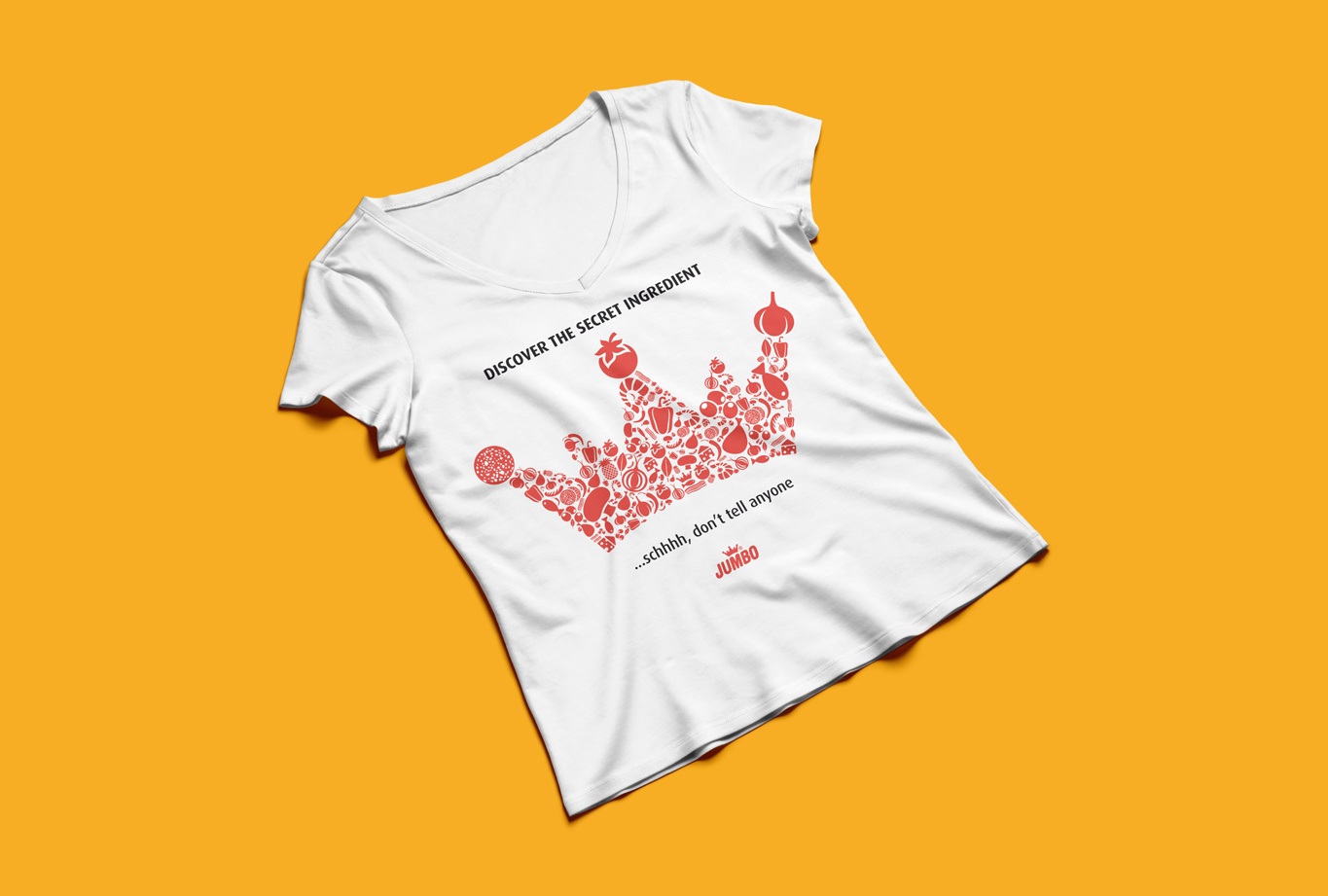 camiseta - Campaña de publicidad para la marca de alimentación Jumbo de GB Foods