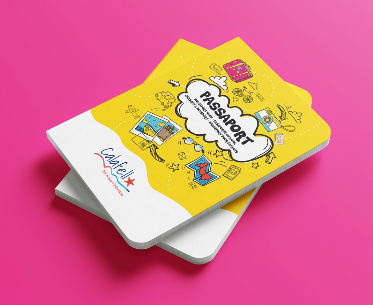 Diseño de pasaporte infantil para la comunicación del turismo familiar de Calafell