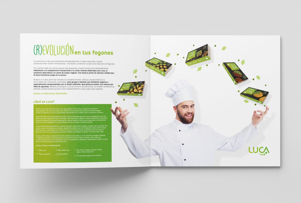 Comunicación para la marca de carne vegetal dirigida al sector horeca
