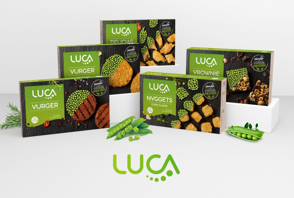 Food branding y comunicación para la marca de carne vegetal Luca - Bodegón