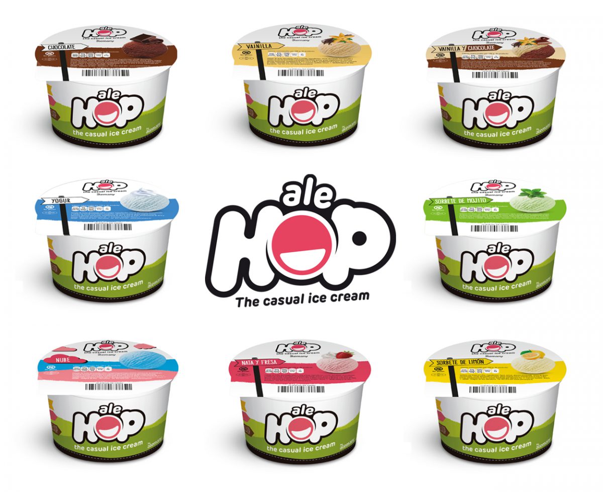 Reposicionament de la marca horeca gelats alehop