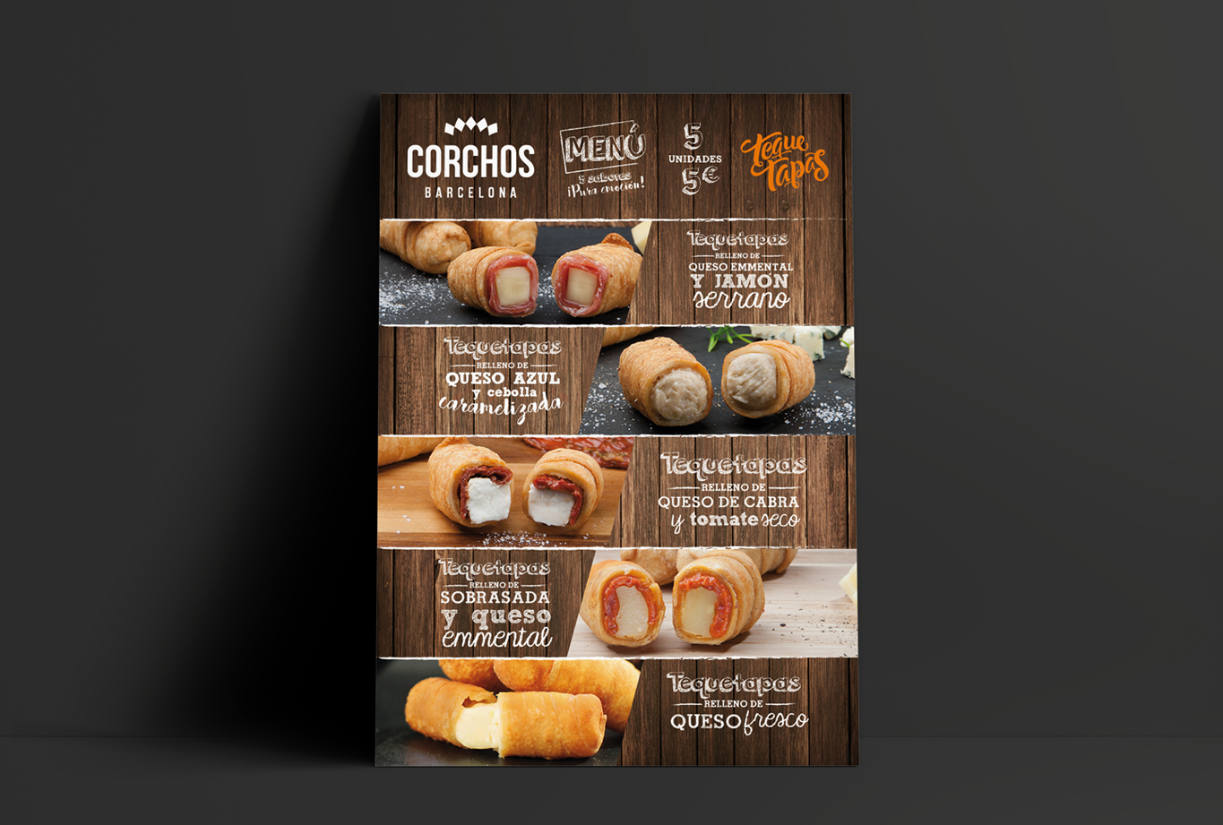 Diseño de branding, comunicación y packaging para la marca de alimentos latinos Teque Tapas Comunicación