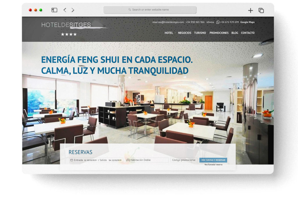 Comunicación turística y diseño web para Hotel Desitges