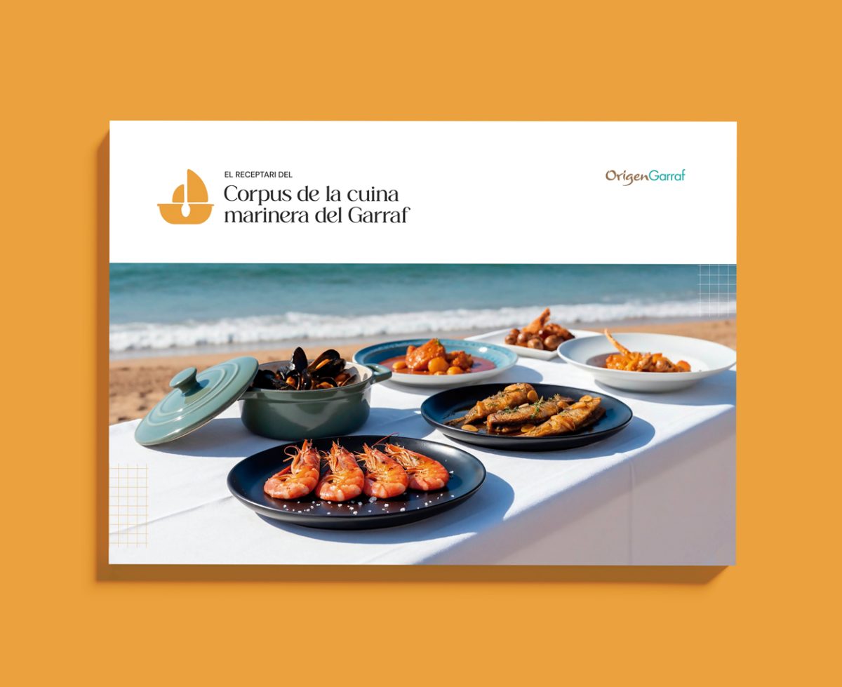 Disseny del llibre de receptes de la cuina marinera del Garraf