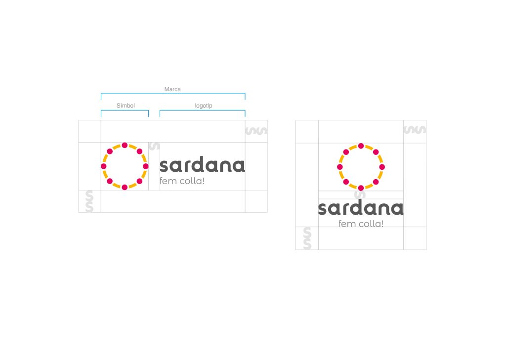 disseny del logotip i la imatge corporativa de la marca Sardana