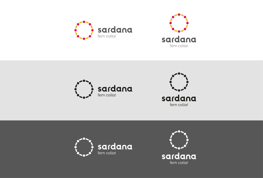 disseny del logotip i la imatge corporativa de la marca Sardana