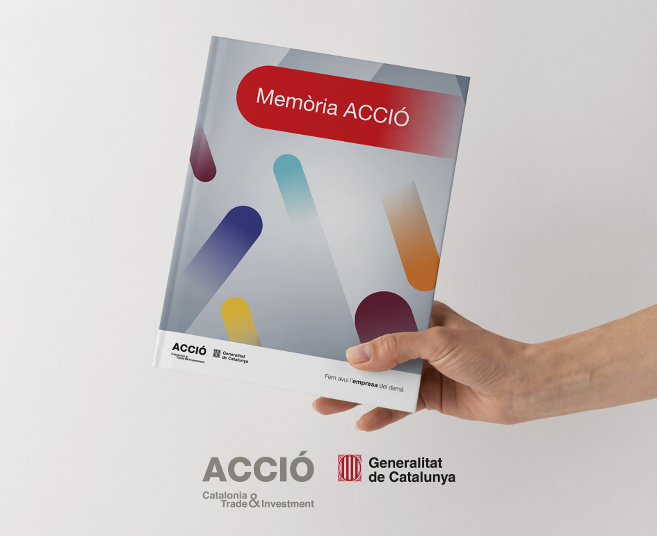 Diseño gráfico de la memoria de ACCIÓ