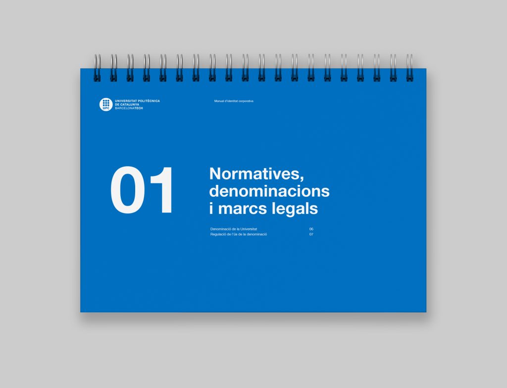 Diseño de manual de identidad corporativa para la Universidad Politécnica de Catalunya - BarcelonaTech - UPC