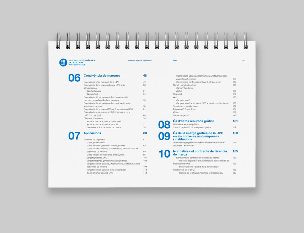 El diseño de manual de identidad corporativa para la Universitat Politècnica de Catalunya BarcelonaTech