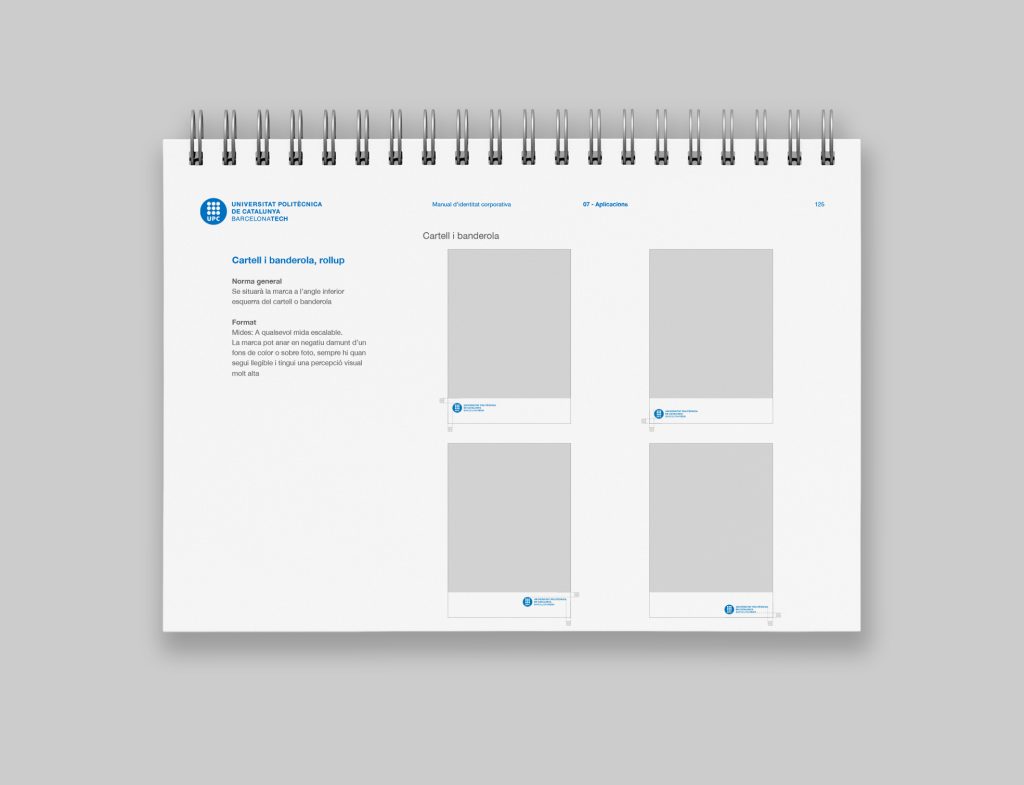 El diseño de manual de identidad corporativa para la Universitat Politècnica de Catalunya BarcelonaTech