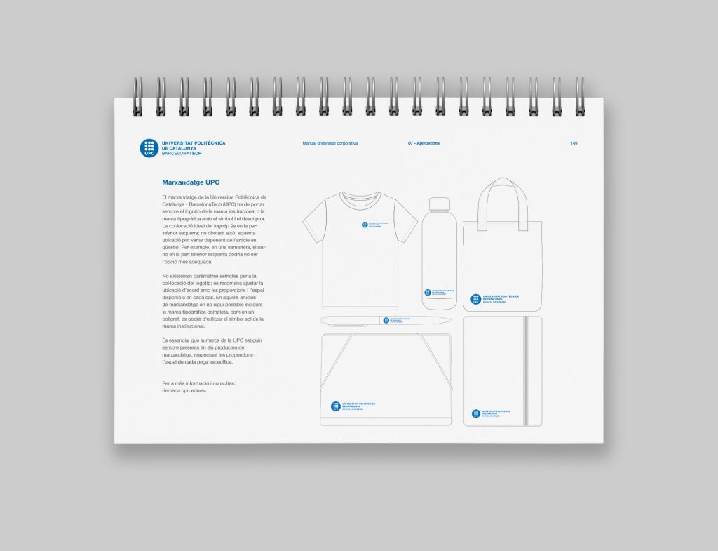 El diseño de manual de identidad corporativa para la Universitat Politècnica de Catalunya BarcelonaTech