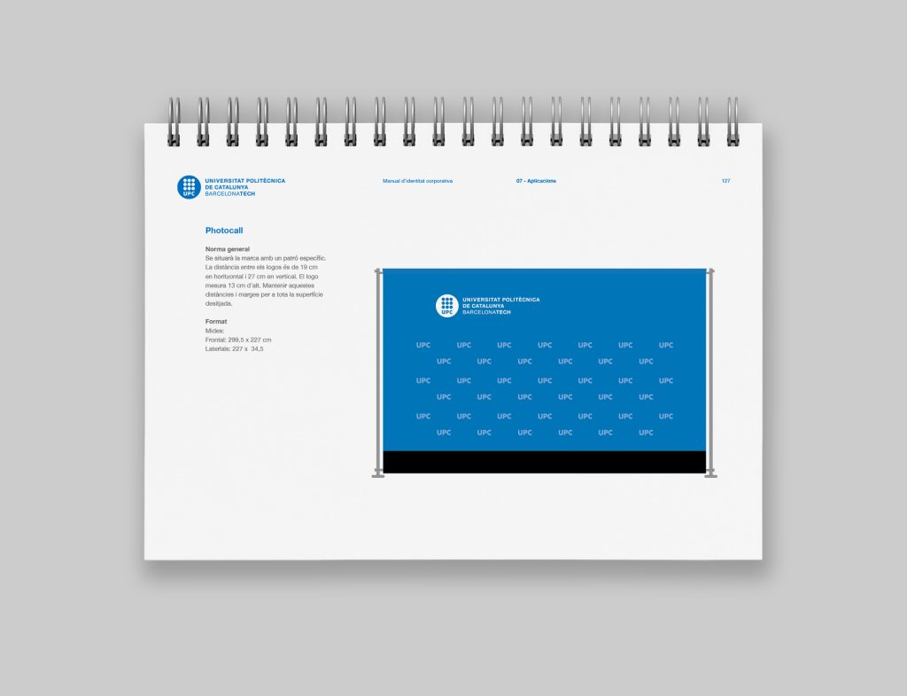 El diseño de manual de identidad corporativa para la Universitat Politècnica de Catalunya BarcelonaTech