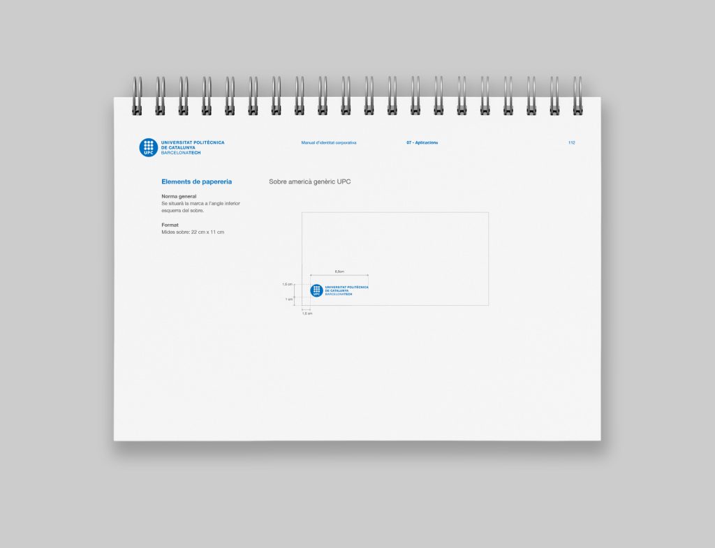 El diseño de manual de identidad corporativa para la Universitat Politècnica de Catalunya BarcelonaTech