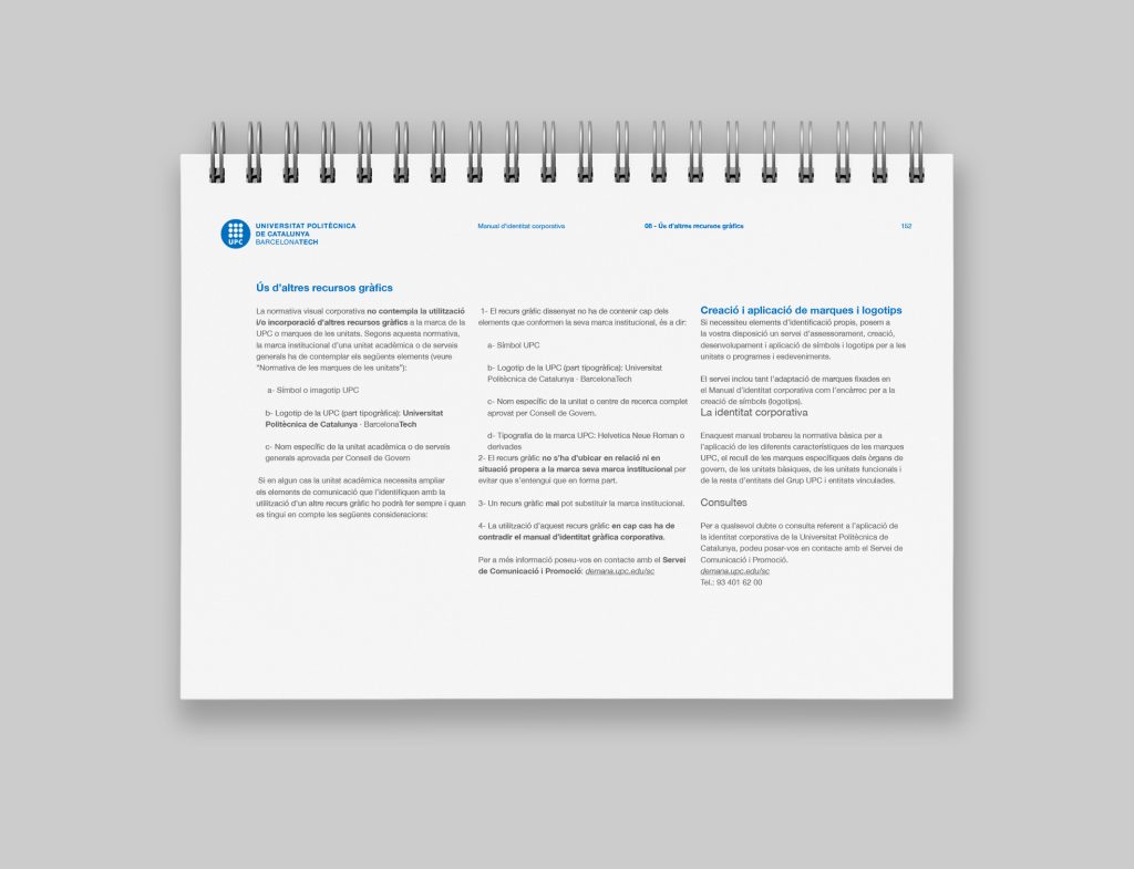 El disseny de manual didentitat corporativa per a la Universitat Politècnica de Catalunya BarcelonaTech