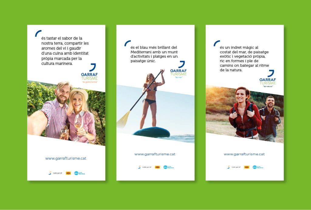 Diseño y creación de la marca Garraf Turismo