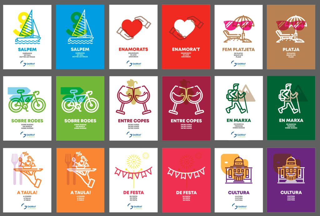 Disseny de logotip per a Garraf Turisme: creació de marca i d'identitat corporativa