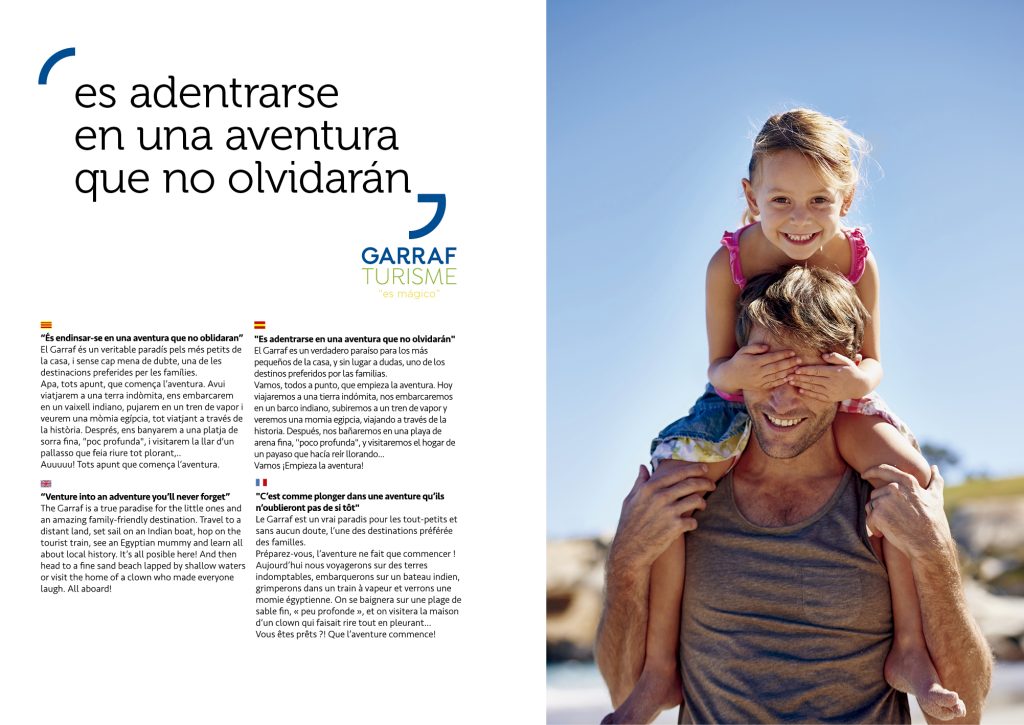 Fulletó de la marca Garraf Turisme