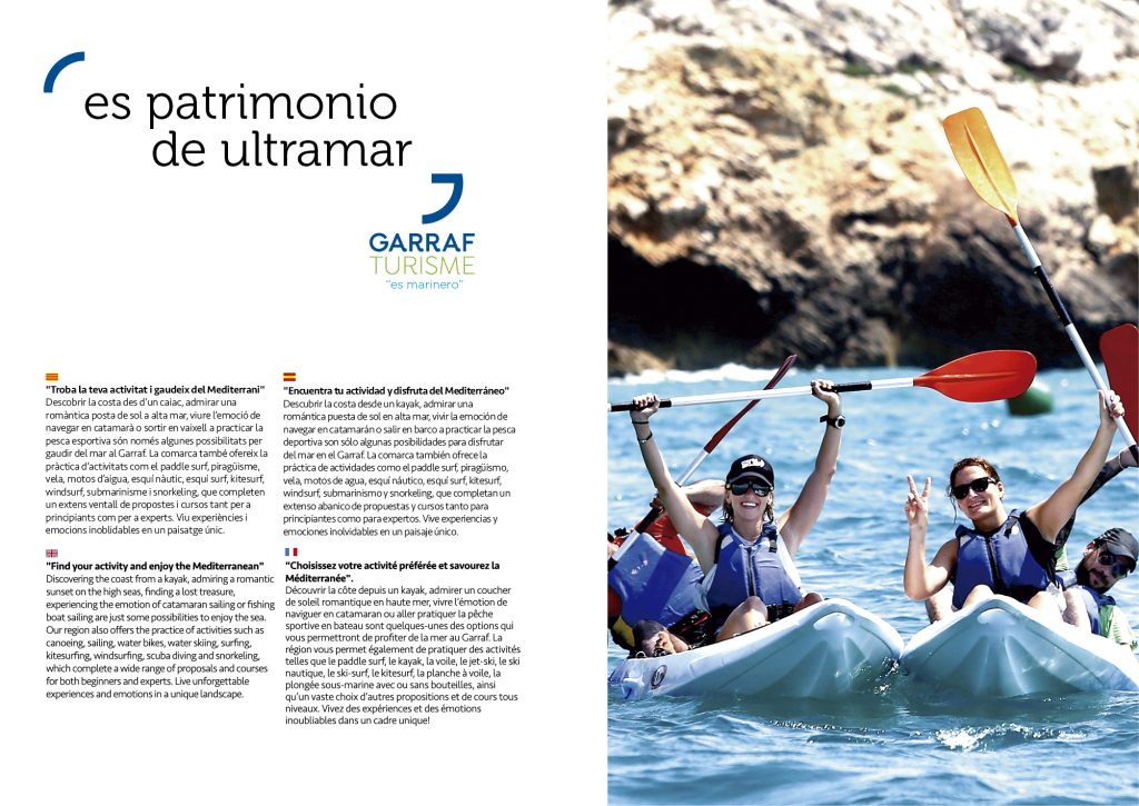 Fulletó de la marca Garraf Turisme