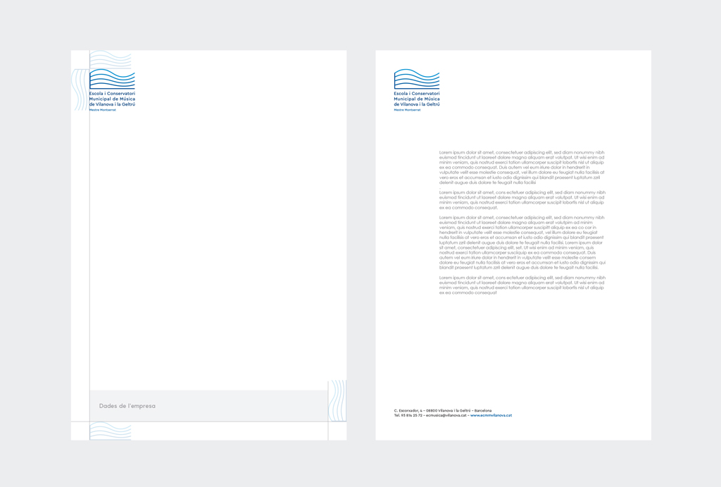 Identidad del logotipo por el Conservatorio de Música de Vilanova en su 50 aniversario