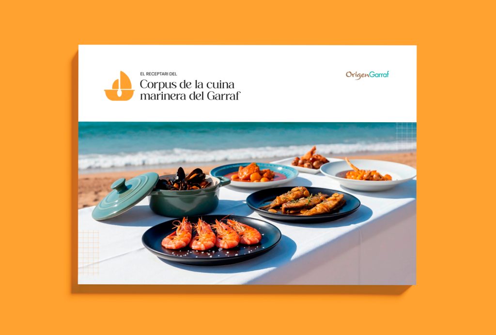 Disseny del llibre de receptes de la cuina marinera del Garraf