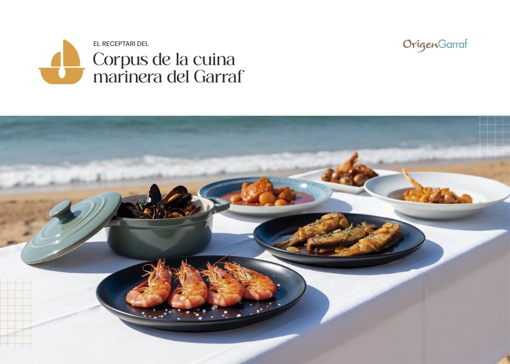 Presentació del Corpus de la cuina marinera del Garraf Disseny del llibre de receptes de la cuina marinera del Garraf