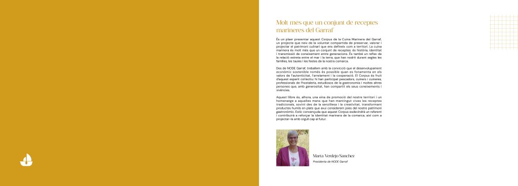 Disseny del llibre de receptes de la cuina marinera del Garraf